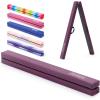 imageZELUS 8 Folding Gymnastics Balance Beam Floor Balance Beam wCarry Handles AntiSlip Base for Kids Beginners ampamp Professional GymnastsPurple