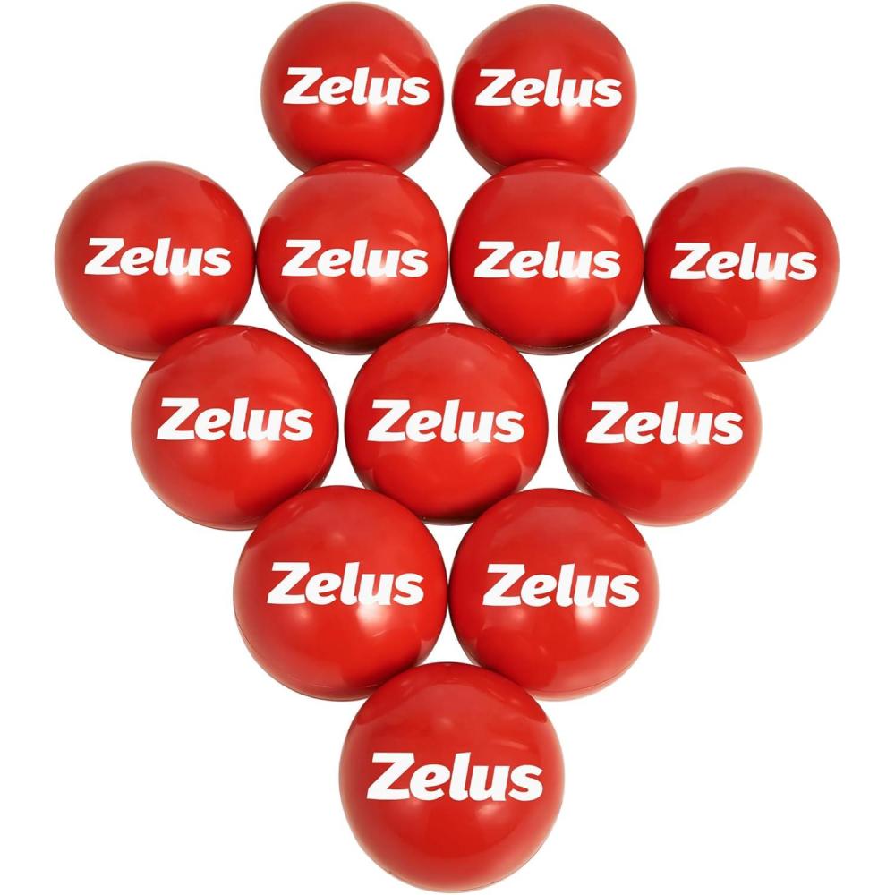 imageZELUS Training Balls for Softball and Baseball Practice  28Inch 1 lb Weight Ball  Weighted Ball for Exercise  Baseball Accessory for Strength Hitting Batting Pitching ImprovementSet of 12