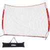 image12x9ft  16x10ft Barricade Backstop Net Ball Sports Barrier Practice Net for Baseball Softball Lacrosse Soccer Basketball and More12x9 ft  Red