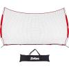 image12x9ft  16x10ft Barricade Backstop Net Ball Sports Barrier Practice Net for Baseball Softball Lacrosse Soccer Basketball and More16x10 ft  Red