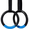 imageZELUS Gymnastic Rings Exercise Olympic Rings with Adjustable Straps Steel Buckles Perfect for Workout Strength Training PullUps and Dips Black
