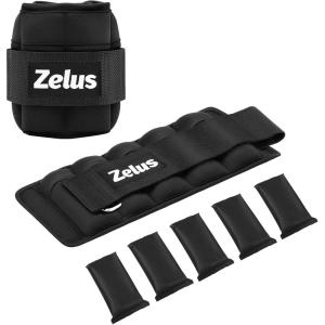 ZELUS 1 Pair Adjustable Ankle Weights, 2 4 6 8 10 lb Modularized Leg Weight Straps for Women Men, Weighted Ankle Weight Set with Removable Sandbags, 1-5 lb per Ankle Strap for Gym Yoga Jogging Walking(Black)